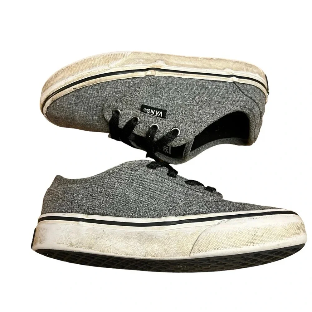 Vans Winston Rock‎ Boy's Low Top Lace Up Grey Skate Shoes - Youth Size 12.5